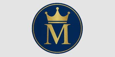 M logo
